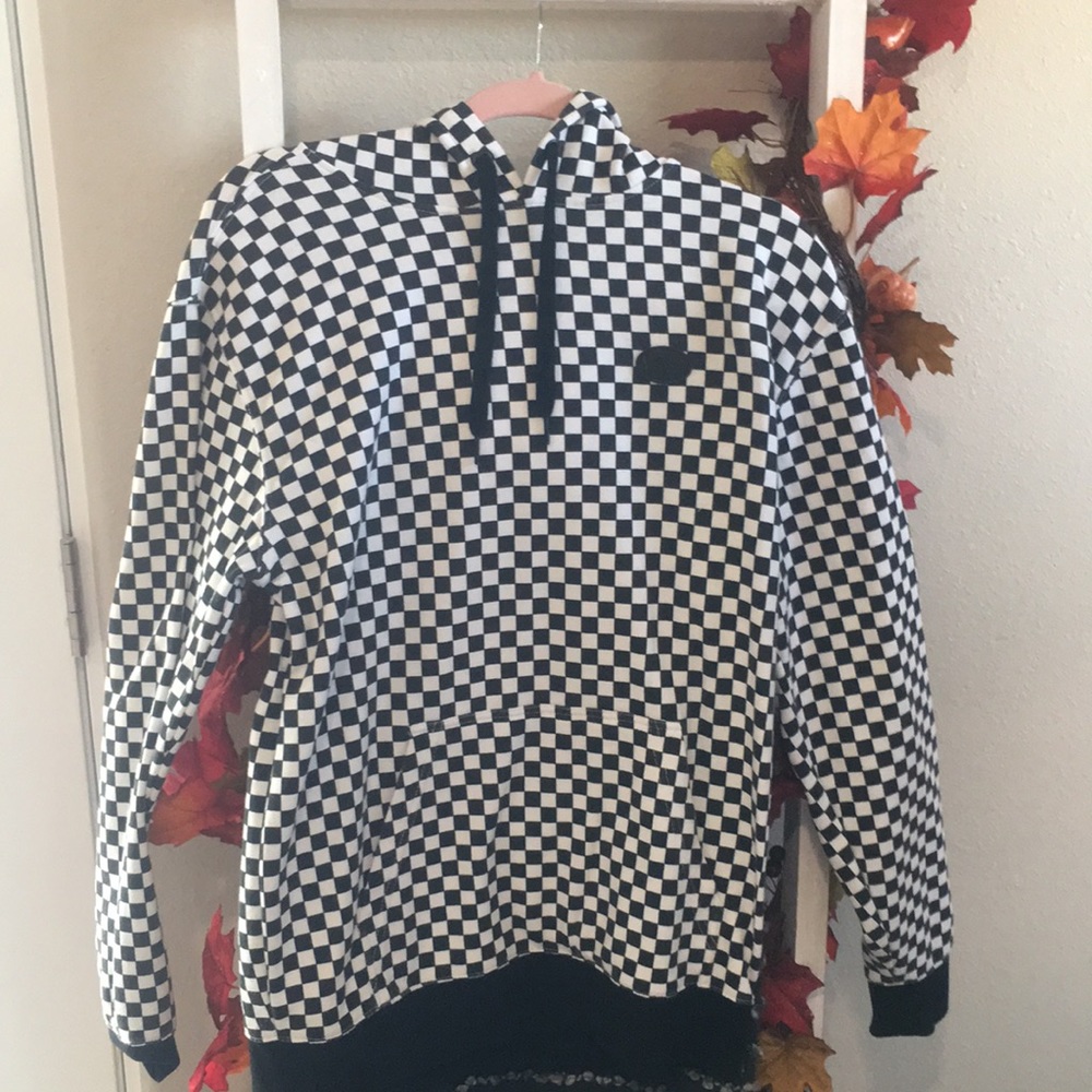 Checkered Off the Wall Vans hoodie